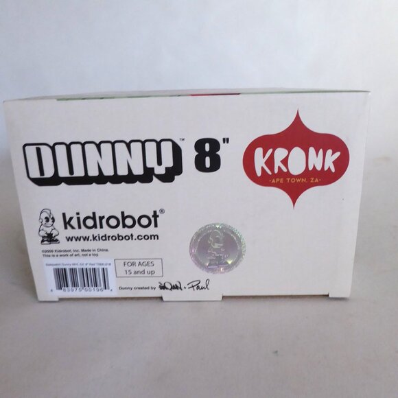 NEW 2009 8” KIDROBOT KRONK TREE HUGGER APE DUNNY DESIGNER ART VINYL FIGURE - Picture 16 of 16